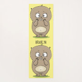 Vergesslicher, bezaubernder Hamster-Cartoon Yogamatte (Rückseite)