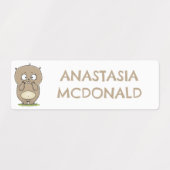 Vergesslicher Hamster-Hamster-Cartoon personalisie Etiketten (Design 1)