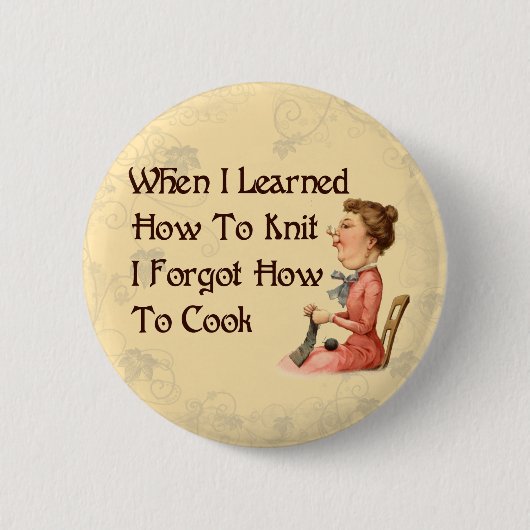 Vergesslicher Stricker Button (Vorderseite)
