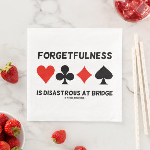 Vergesslichkeit ist an der Brücke katastrophal (Ca Serviette