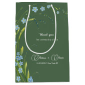 Vergesst-ich-nicht-Hochzeit Mittlere Geschenktüte (Vorderseite)