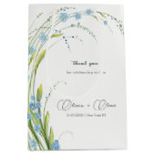 Vergesst-ich-nicht-Hochzeit Mittlere Geschenktüte (Vorderseite)