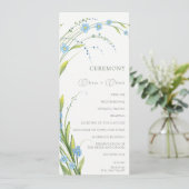 Vergesst-ich-nicht-Hochzeit Programm (Stehend Vorderseite)