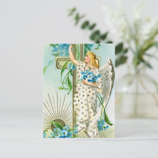 Vergesst mich lieber nicht Angel Postkarte (Stehend Vorderseite)