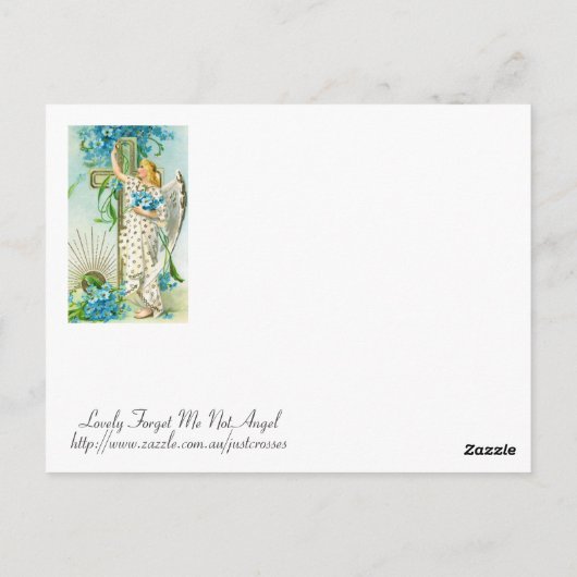 Vergesst mich lieber nicht Angel Postkarte (Rückseite)