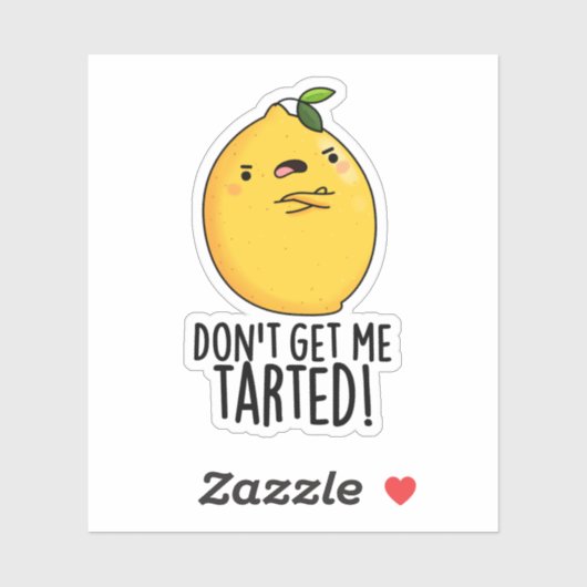 Vergesst mich nicht mit einem lustigen Lemon Pun Aufkleber (Blatt)