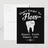 Vergesst nicht, mit dem Chalkboard zu fahren Postkarte (Vorne/Hinten)