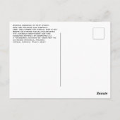 "Vergesst Winona nicht" Souvenir Post Card Postkarte (Rückseite)