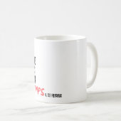 Vergeude deine Zeit Kaffeetasse (VorderseiteRechts)