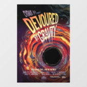 Vergeudet durch Gravity Halloween Hole Black Horro Fensteraufkleber (Blatt)