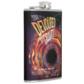 Vergeudet durch Gravity Halloween Hole Black Horro Flachmann (Rechts)