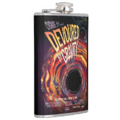 Vergeudet durch Gravity Halloween Hole Black Horro Flachmann (Rechts)