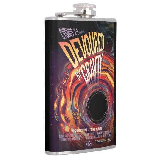 Vergeudet durch Gravity Halloween Hole Black Horro Flachmann (Rechts)