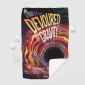Vergeudet durch Gravity Halloween Hole Black Horro Golfhandtuch (Insitu)