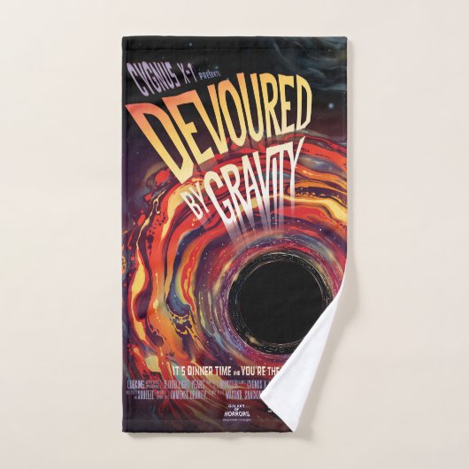 Vergeudet durch Gravity Halloween Hole Black Horro Handtuch (Handtuch)