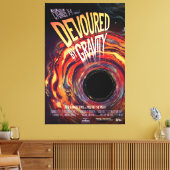 Vergeudet durch Gravity Halloween Hole Black Horro Leinwanddruck (Insitu (Wohnzimmer))