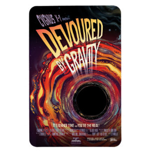 Vergeudet durch Gravity Halloween Hole Black Horro Magnet