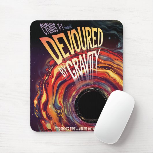 Vergeudet durch Gravity Halloween Hole Black Horro Mousepad (Mit Mouse)
