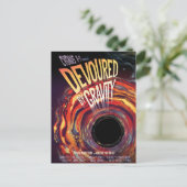 Vergeudet durch Gravity Halloween Hole Black Horro Postkarte (Stehend Vorderseite)