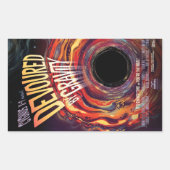 Vergeudet durch Gravity Halloween Hole Black Horro Rechteckiger Aufkleber (Vorderseite)