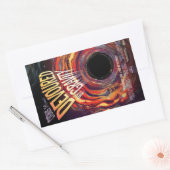 Vergeudet durch Gravity Halloween Hole Black Horro Rechteckiger Aufkleber (Umschlag)