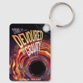 Vergeudet durch Gravity Halloween Hole Black Horro Schlüsselanhänger (Rückseite)