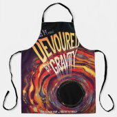 Vergeudet durch Gravity Halloween Hole Black Horro Schürze (Vorderseite)