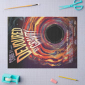 Vergeudet durch Gravity Halloween Hole Black Horro Seidenpapier (Basteln)