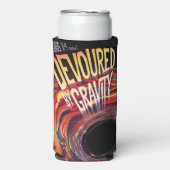 Vergeudet durch Gravity Halloween Hole Black Horro Selters Dosenkühler (Seltzer Vorderseite)