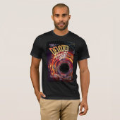 Vergeudet durch Gravity Halloween Hole Black Horro T-Shirt (Vorne ganz)
