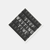 Vergeudung stoppen serviette (Ecke)