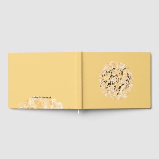 Vergib dir und sei glücklich, nur ein wenig blumig gästebuch (Voll)