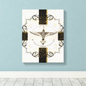 Vergib ihnen ANYWAY inspirierender Kolibri Leinwanddruck (Insitu (Holzboden))