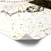 Vergib ihnen ANYWAY inspirierender Kolibri Poster (Ecke)