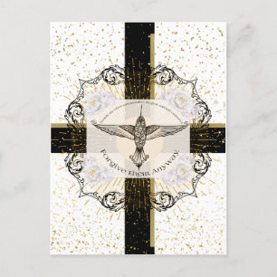 Vergib ihnen ANYWAY inspirierender Kolibri Postkarte