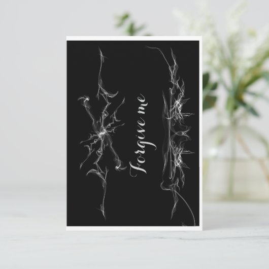 Vergib mir dankeskarte (Stehend Vorderseite)