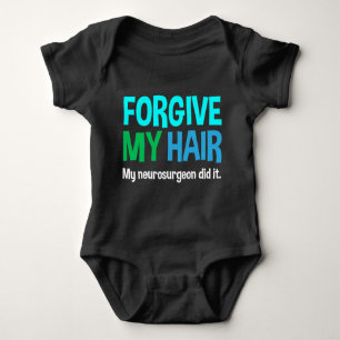 Vergib mir die Haare - Funny Bodysuit für Cranio B Baby Strampler