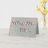 Vergib mir, Hon, ich Liebe dir! Karte (Gelbe Blume)