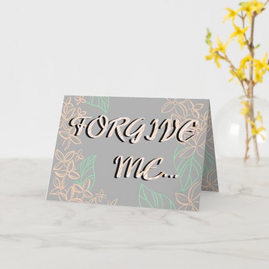 Vergib mir, Hon, ich Liebe dir! Karte (Gelbe Blume)