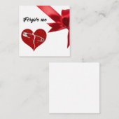 Vergib mir mitteilungskarte (Vorne/Hinten)