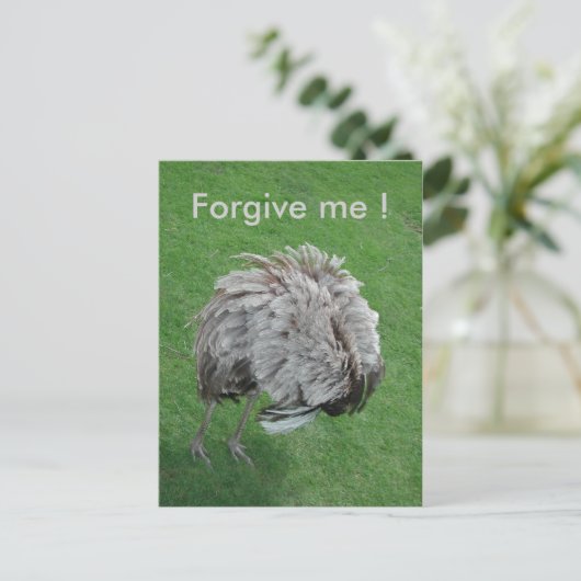 Vergib mir! postkarte (Stehend Vorderseite)