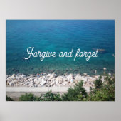 Vergib und vergiss Sprichwort Poster (Vorne)