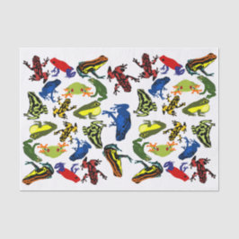 Vergiften Sie Pfeil-Frösche, Kindamphibisch Seidenpapier