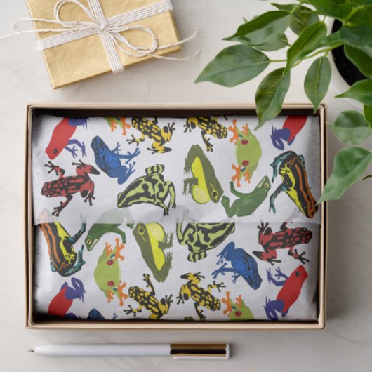 Vergiften Sie Pfeil-Frösche, Kindamphibisch Seidenpapier (Geschenk)