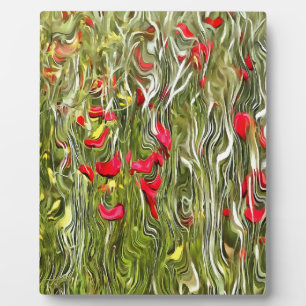 Vergiftete Mohnblumen Surrealistischer Abstrakter Fotoplatte