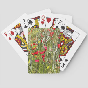 Vergiftete Poppies Surrealistische Abstrakte Kunst Spielkarten