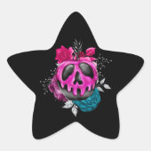 Vergifteter Bonbant mit Blume Stern-Aufkleber (Vorderseite)