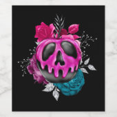 Vergifteter Bonbant mit Blume Weinetikett (Einzelnes Label)