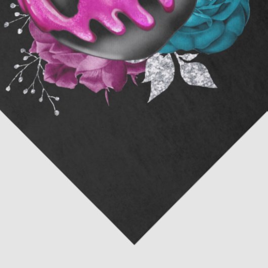 Vergifteter Bonbapfel mit entkundeter Blume Seidenpapier (Detail)