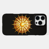 Vergina-Sonne-Emblem – Antikes makedonisches Symbo iPhone Hülle (Rückseite (Horizontal))